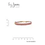 By Jam armband Stainless steel touw paars