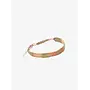 By Jam armband Stainless steel touw roze/groen