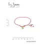 By Jam armband roze touw met bloem