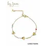 By Jam armband met hartjes en gekleurde stenen