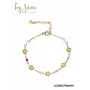By Jam armband met bloemetjes en gekleurde kralen