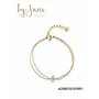 By Jam armband met strass klavertje vier