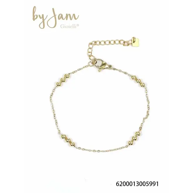 By Jam armband met subtiele bolletjes