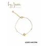 By Jam armband met klaver en 2 stras stenen