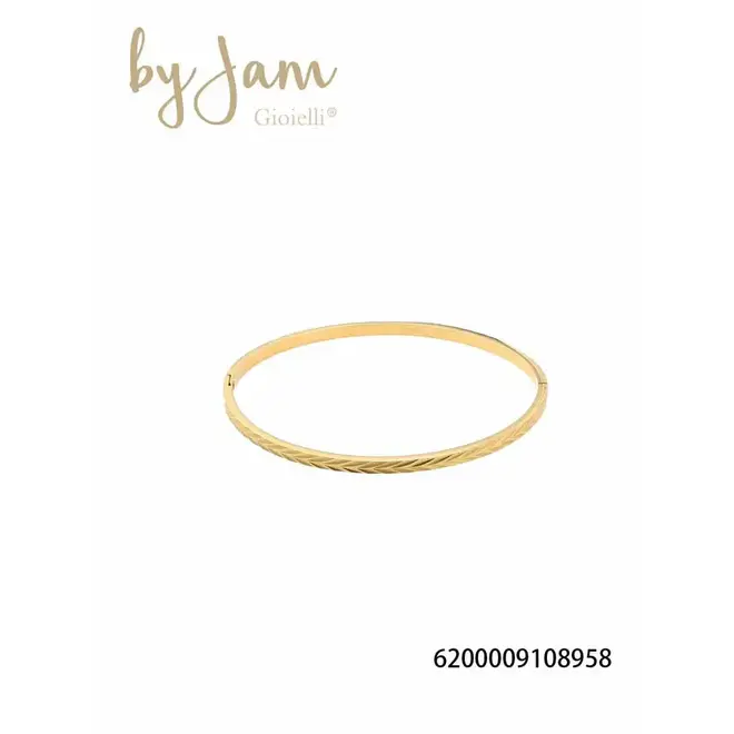 By Jam bangle subtiel patroon smal