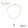 By Jam dubbele ketting met platte schakel en bedel