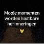 Tegel Mooie momenten worden kostbare herinneringen goud/creme(goud)