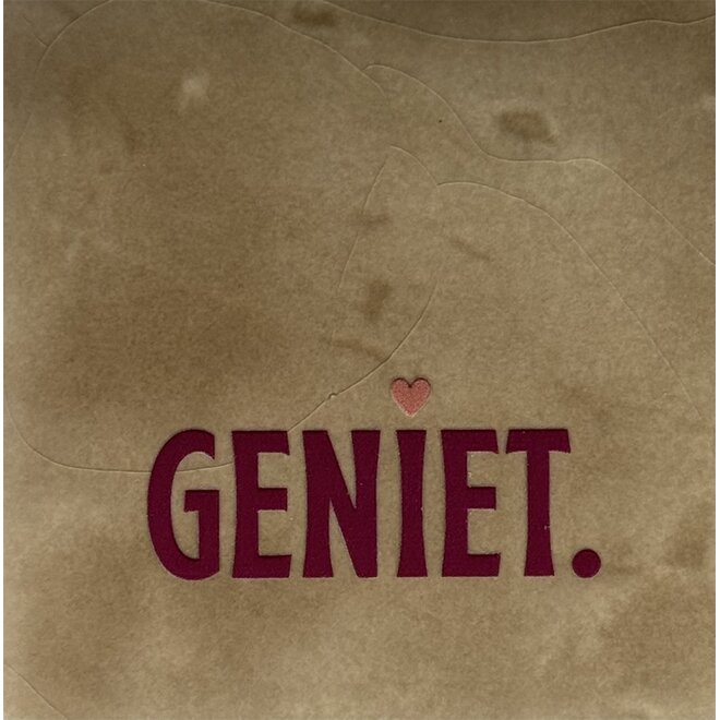 Tegel geniet taupe/cherry(taupe)