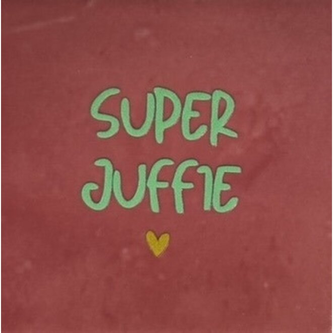 Tegel super juffie (grof) roze/mint