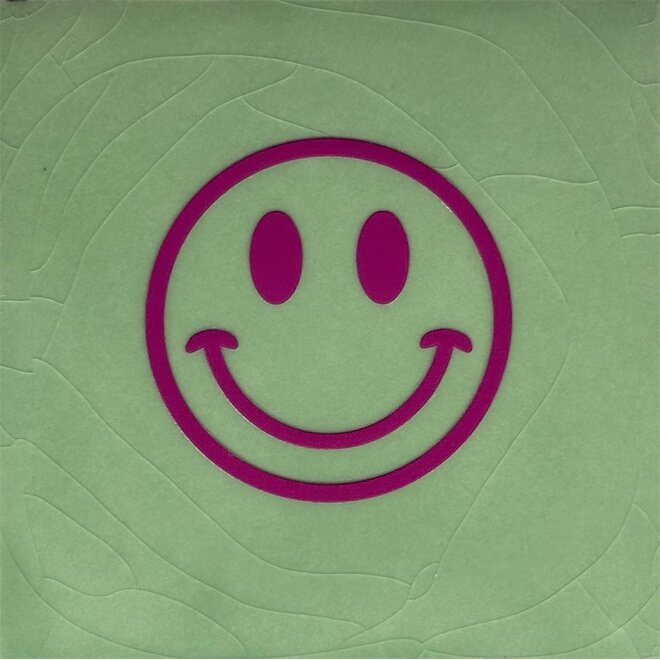 Tegel Smiley mint/knalroze