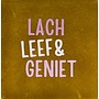 Tegel lach leef & geniet oker/combi