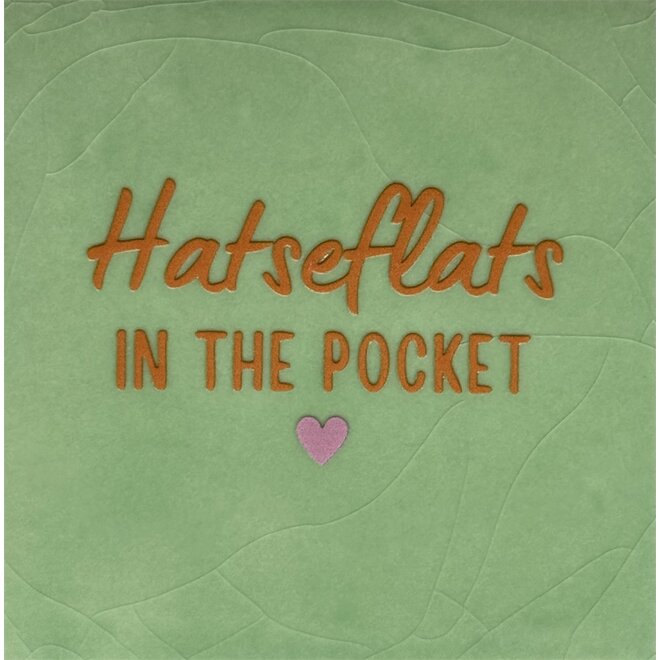 Tegel hatseflats in the pocket mint/oranje(warmroze)