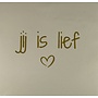 Tegel jij is lief creme/goud