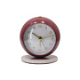 Alarm Clock Reina burgundy red/ warm grey