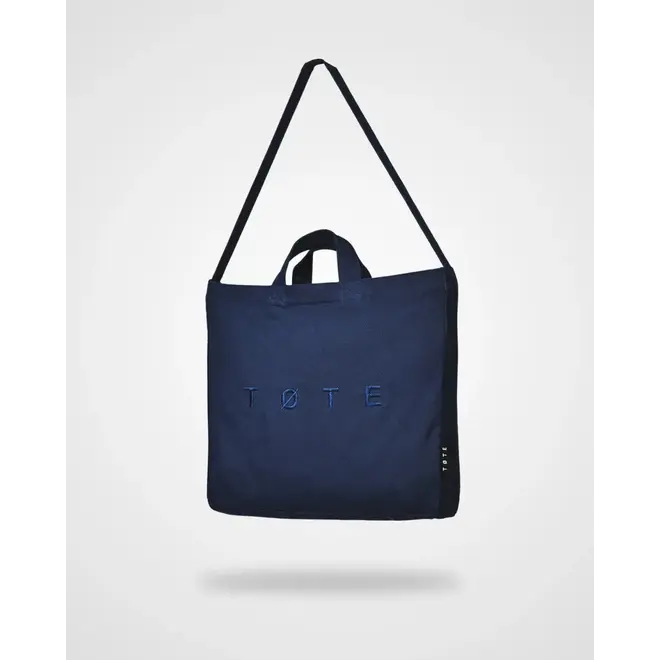 Navy Blue TØTE Bag | Stitched