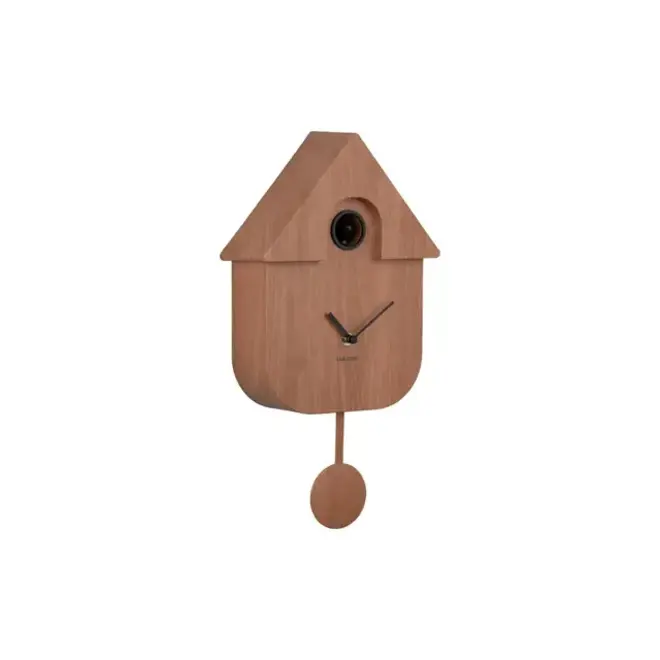 Karlsson wandklok Modern Cuckoo dark wood