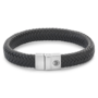 Full Metal Leather - Full Metal Herringbone Black Matt L