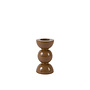 Candle stick Ø7,5x14 cm NYONS shiny caramel