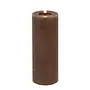 Stompkaars rustiek Ø7,5cm H20cm LED Bruin