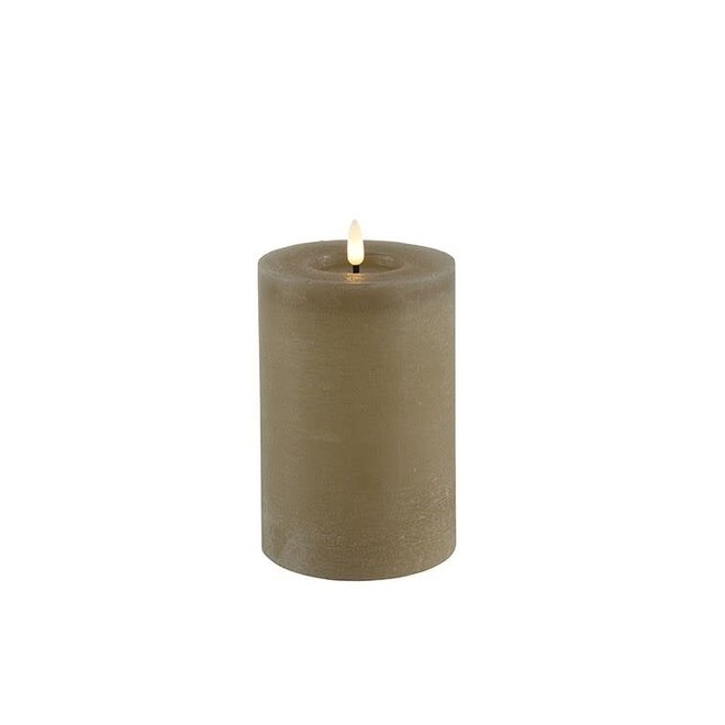 LED Kaars Stomp Ø10CM Lyon M beige-10x10x15CM