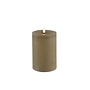 LED Kaars Stomp Ø10CM Lyon M beige-10x10x15CM