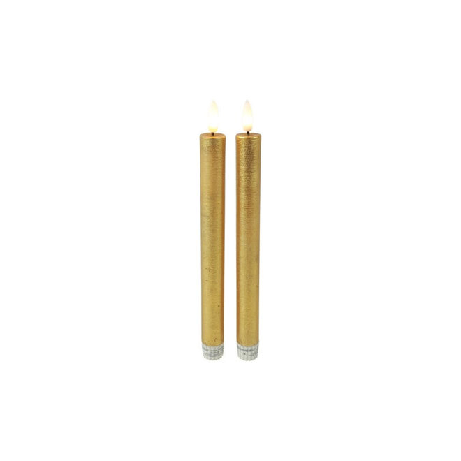 Dinerkaars Rustiek 2,2cm LED Lyon s2 goud
