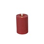 LED Kaars Stomp Ø10CM Lyon M rood-10x10x15CM