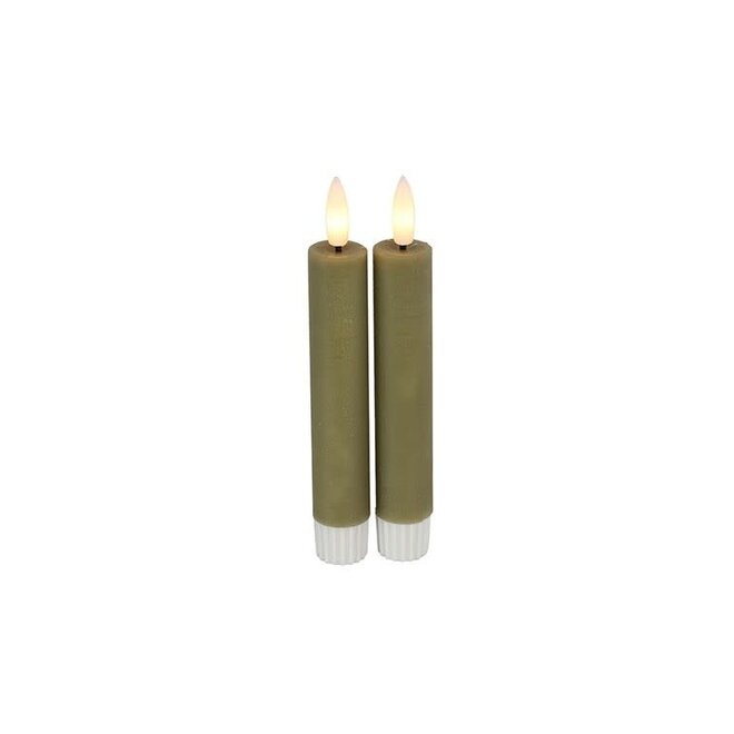 LED Kaars Diner Ø2,2CM Lyon S s2 beige-2x2x15CM