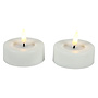 LED Kaars Maxi theelicht Ø6,7CM ro Lyonie s2 wit-6,7x6,7x5,5CM