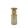 Candle stick Ø11,5x29,5 cm CEROU ceramics denim blue-brown