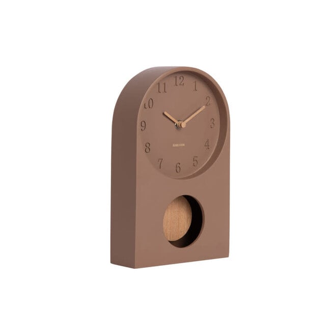 Tafelklok Karlsson klok Paris Arch with Pendulum Brown