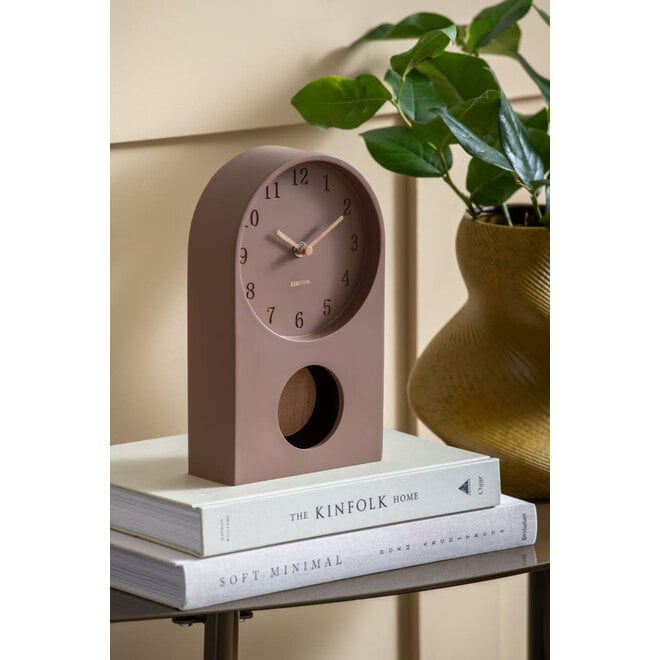 Tafelklok Karlsson klok Paris Arch with Pendulum Brown