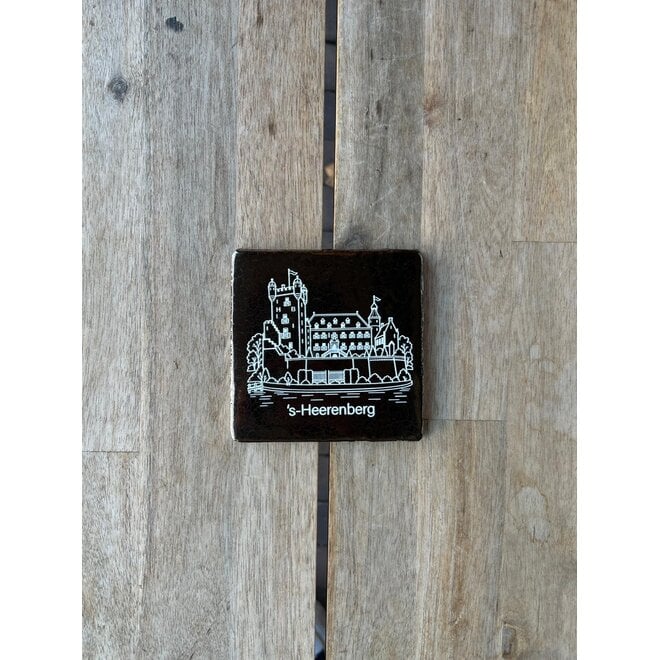 Tegel 'Kasteel Huis Bergh' Goud/creme NIEUW