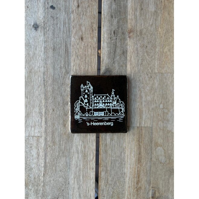 Tegel 'Kasteel Huis Bergh' Goud/creme NIEUW