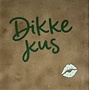 Tegeltje dikke kus klein nieuw taupe/donkergroen(lichtgroen)