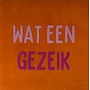 Tegeltje wat een gezeik oranje/warmroze(knalroze)