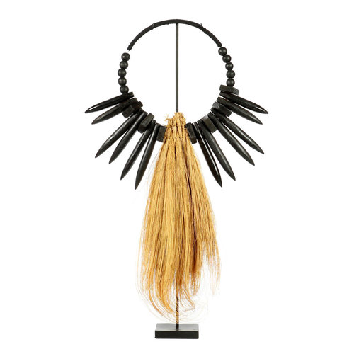 Rayung Wood Hyllykoriste Jalustalla - Natural Musta - 53 cm Rayung Wood Hyllykoriste Jalustalla - Natural Musta - 53 cm