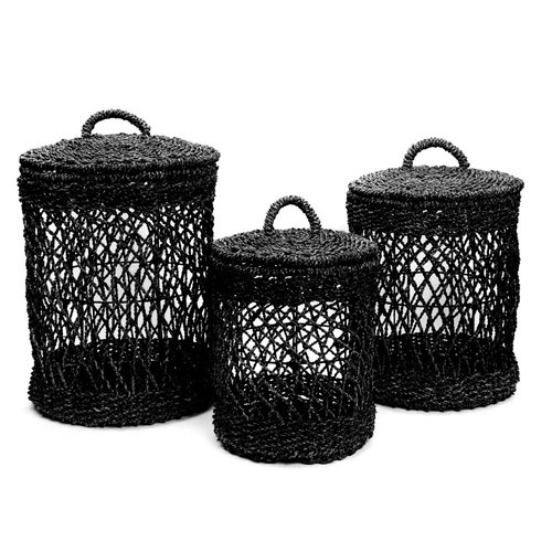 Bazar Bizar The Laundry Basket - Black - SET3