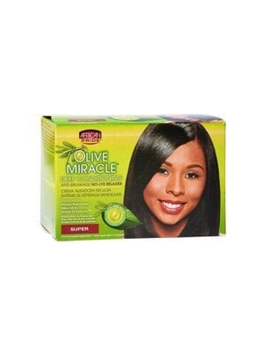 African Pride AFRICAN PRIDE OLIVE MIRACLE RELAXER KIT SUPER