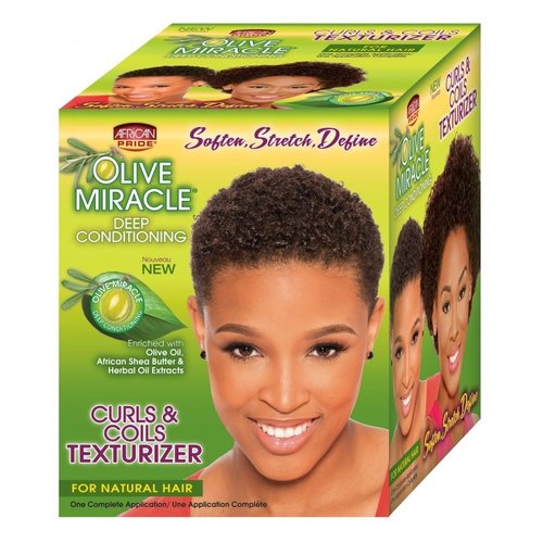 African Pride AFRICAN PRIDE OLIVE CURL & COIL TEXTURIZER KIT
