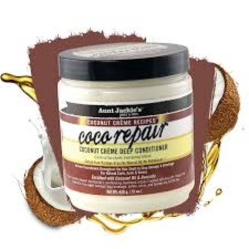 Aunt Jackies AUNT JACKIES COCONUT COCO REPAIR DEEP CONDITIONER 15 OZ Aunt Jackies AUNT JACKIES COCONUT COCO REPAIR DEEP CONDITIONER 15 OZ