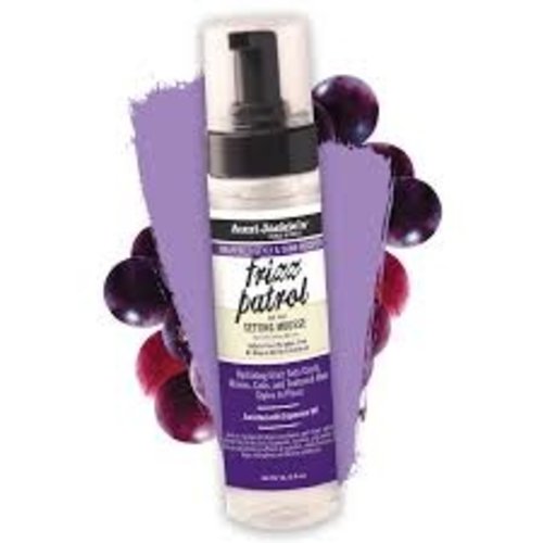 Aunt Jackies AUNT JACKIES GRAPESEED FRIZZ PATROL SETTING MOUSSE 8.5 OZ Aunt Jackies AUNT JACKIES GRAPESEED FRIZZ PATROL SETTING MOUSSE 8.5 OZ