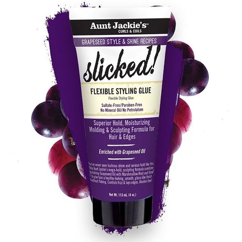 Aunt Jackie's AUNT JACKIES GRAPESEED SLICKED FLEXIBLE STYLING GLUE 4 OZ