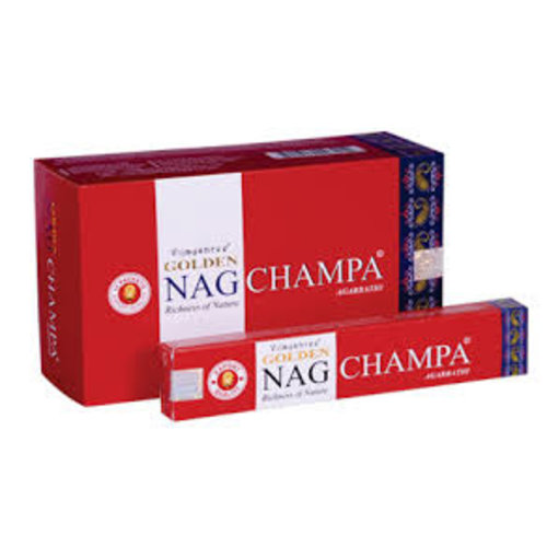 Incense NAG CHAMPA GOLDEN RED 12X15 G.