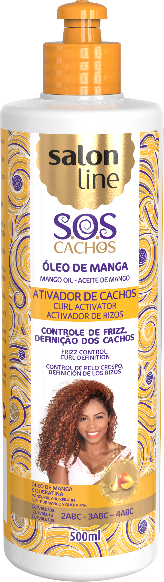Salon Line Sos Curl Activator Mango Oil 500 Ml Crown Blue Cosmetics