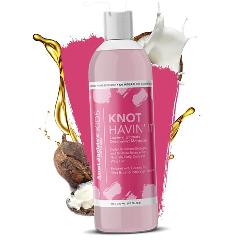 Aunt Jackies AUNT JACKIES GIRLS KNOT HAVIN IT LEAVE IN DETANGLING MOISTURIZER 12 OZ Aunt Jackies AUNT JACKIES GIRLS KNOT HAVIN IT LEAVE IN DETANGLING MOISTURIZER 12 OZ