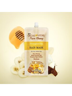 Creme Of Nature CON PURE HONEY STRENGTHENING BANANA HAIR MASK 3.8 OZ