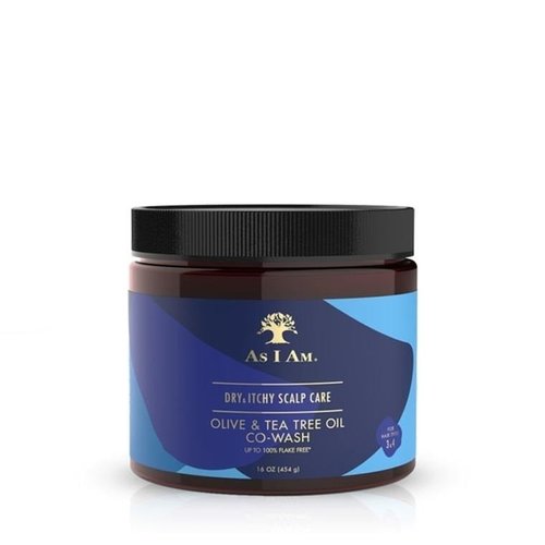 AS I AM AS I AM DRY & ITCHY SCALP CARE OLIVE & TEA TREE OIL CO-WASH 16 OZ AS I AM AS I AM DRY & ITCHY SCALP CARE OLIVE & TEA TREE OIL CO-WASH 16 OZ