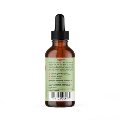 Mielle MIELLE ROMARIN MENTHE CUIR CHEVELU & HUILE DE RENFORCEMENT DES CHEVEUX 2 OZ