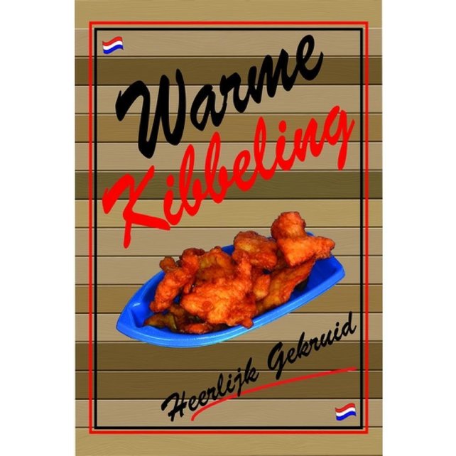 Poster (Warme Kibbeling Hout)
